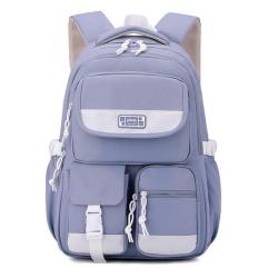 XL033 New Korean Version Comfortable Breathable Students' Backpacks Lightweight Shoulder Bag Adjustable Outdoor Travel Bag