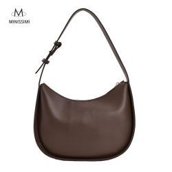 Minissimi Custom Logo Handbag Bolsos De Mujer Women Crossbody Bags Vintage Hobo Bags Pure Color Shoulder Bag For Ladies