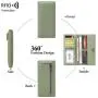 ZF256 RFID Unisex Long Soft Leather Anti-theft Money Clip Zipper  Pockets Checkbook Cover Slim Card Holder Simple Coin Wallet
