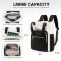 LOVEVOOK Quilted Wide Top Open Teacher Nurse Tote Purse 15.6 Inch Business school bookbag Fashion Laptop Backpack Bags for Women