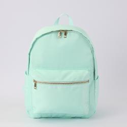 Stock Mint Waterproof Backpack Bag Glitter Patch Workable Children Kids Travelling Bags Nylon Kids School Bags