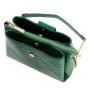 2023 New Arrival Handbag Crocodile Leather Customized Shoulder Woman Vintage Washed Bags Green Zipper Tote Bag With Gold Belt