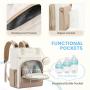 LOVEVOOK OEM Multifunction Waterproof Travel Baby Diaper Tote Bag with Changing Pad Pacifier Case Fashion Travel Mommy Backpack