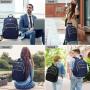 LOVEVOOK Casual Fashion Travel Anti Theft Multi-compartments Daypack Work Laptop Bag with USB Water Resistant College Unisex