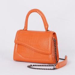 2024 Custom Logo Crocodile PU Leather Mini Bag Handbag For Women Ladies Fashion