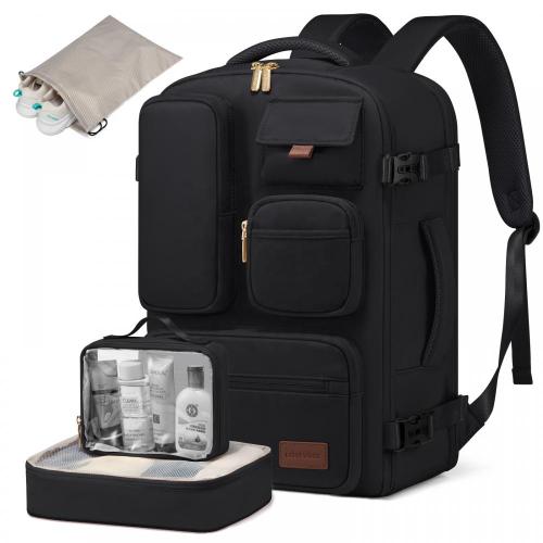 Large capacity carry on LOVEVOOK Backpack with Laptop Compartment 30L Lightweight rich pocket travel laptop backpacks for women