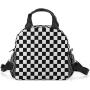 Reusable Thermal Cooler Tote Lunch Bag Insulated Leakproof School Lunch Bag With Adjustable Strap