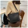 2024 Popular Crossbody Bags Women Handbags Ladies Luxury Shoulder Bucket Bag Solid Color Pu Leather Designer Bag Wholesale Open