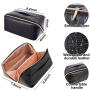 Anti-dust Luxury Handbag PU Leather Portable Makeup Box Bag Customize Label Clear With Strap For Women 2024 Ladies Cosmetic Bag