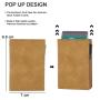 Wholesale Crazy Horse Leather Wallet Automatic Pop up Credit Card Coin Purse Aluminum Wallet