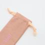 Luxury Cotton Linen Drawstring Bag For Chopsticks Spoon Eyebrow Pencil Packaging Long Cotton Linen Jewelry Pouch