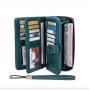 ZWY002 Hot Selling RFID Women Wallets Retro Style Long Zipper Money Clip Multicard Slot Fashion PU Leather Wallet Handbag