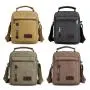 ZR750 Men Bag New Canvas Handbag Backpack Shoulder Crossbody Bag Business Youth Vertical Boy High Quality Shoulder Bag Working