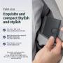 Custom Card Case Large Capacity Wallet Leather  Aluminum Pop-Up Wallet Spacious With Id Window Card Holder