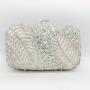 Luxury Crystal Gown Bags Lady 2 leaves Evening HandBags dress Clutch Purse Party Dinner Bag for Women  sac tendance 2024