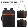 Fashion Concertible 3 in 1 laptop backpack shoulder messenger bags business briefcase travel office USB laptop backpack for men