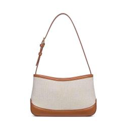 Custom Handbag Wholesale Factory Luxury Designer Ladies Handbag PU Leather Canvas Underarm Bag Shoulder Bag For Women