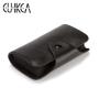 CUIKCA HF043 New Lychee Pattern PU Leather Unisex Organ Type Card Holders Buckle Wallet Purse Business ID Bank Card Cases