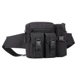 Outdoor Zipper Waist Bag for Men and Women Water Bottle Bag for Cycling and Travel for Lifestyle and Sports