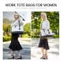 LOVEVOOK 15.6 17 inch Large Laptop Tote Bags For Ladies Waterproof Leather Business Work Briefcase Office Women Handbags Purse