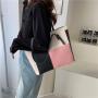 Gelory Customized Fashion Patchwork Women's Handbags Large Capacity Women Tote Bags PU Leather Underarm Shoulder Bags