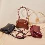 New Designer Fashion Oil Wax Retro Genuine Leather Handbags Ladies Clip Bag Women Shoulder Hand Bag Female Armpit Bag