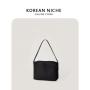2024 Korea Simple Design Shoulder Bag Hot Sale Brown Customizable Handbag Faux Antler Leather Handbag Women