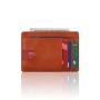 Business leather id card holder wallet rfid blocking ultra slim leather card holder wallet for men