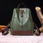 Wholesale Retro Oil Wax Soft Leather PU Large Capacity Women Leather Backpack
