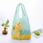 Stock Fold Washable Reusable XL Tote Bags 50 lb Grocery Bag Holder Heavy Polyester Tote Rip stop Eco Friendly Shopping Bag