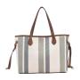Custom Fashion Tote Hand Bag Larger Capacity Canvas Tote Bag With Zipper Outdoor Shoulder Bag Leather Handle For Women Girl