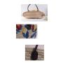 Special Embroidery Beach Bags for Women Summer Straw Woven Shoulder Purse Ladies Handbag Beach Tote Bag for Summer Vacation