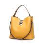 2024 Custom Snake Leather Bucket Hand Bag For Ladies 2 Pieces Set With Shoulder Strap