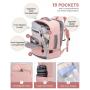 LOVEVOOK college Business back pack with usb charging port 40L 17inch leisure fashion smart bag travel laptop backpack for wome