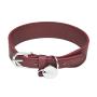 Adjustable Soft Padded Leather Dog Collars Genuine Leather Dog Collar D Ring Durable Dog Collar