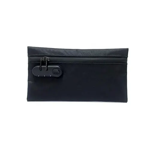 carbon lined odor custom soft resealable  smell proof bag pouch container with lock for smoking accessories
