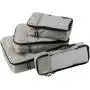 Wholesale Custom Logo 4 Pack Cube Clothes Shoes Luggage Storage Bag Three Color Travel Organizer Bag