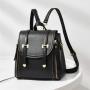 customization fashion artificial leather backpack elegant womens backpack purse leisure shoulder bags