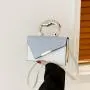 Wholesale Fashion women's handbag texture color blocking new 2024 casual simple crossbody bags small square shoulder bag