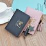 ZR354 New Women's Wallet Short Wallet Female Student Japanese Korean Fashion Mini Zipper Tassel Zero Wallet