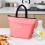 Gelory Freezable Reusable Leakproof Lunch Box Women Insulated Lunch Tote Bag With Soft Padded Handles