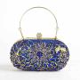 New arrival rhinestone clutch bag golden ladies purses diamond flowers clutch handbag wedding party evening bags
