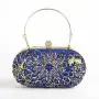 New arrival rhinestone clutch bag golden ladies purses diamond flowers clutch handbag wedding party evening bags