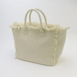 Wholesale Tassel Canvas Tote Bag Women Foldable Chenille Patch Cotton Shopping Bags With Custom Logo