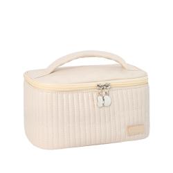 ODM OEM NEW Arrival 2023 Aopiya wholesale custom pu leather large capacity waterproof storage portable bag cosmetics bagc cases
