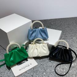Hotsale Small Women Bags Designer Pleated Crossbody Shoulder Bag Pearl Quality Handbags For Ladies Girls 2024 Newest