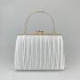 Women's Evening Clutch Handbags Pleated Party Bag for Bridal Wedding Party Shoulder Bag Handbag Evening Bags