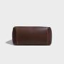 Luxury Fasion Brown Color Gentle Woman PU Vegan Leather Tote Handbag Casual Bags With Custom Printed Logo