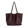 2024 women hand bags fashion luxury purse handbags shoulder shopping Simple pure color ladies tote bag Set