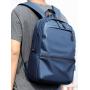 Simple Large Capacity fit 14 inch laptop business backpack polyester fabric backpack casual shoulder back bag student backpack